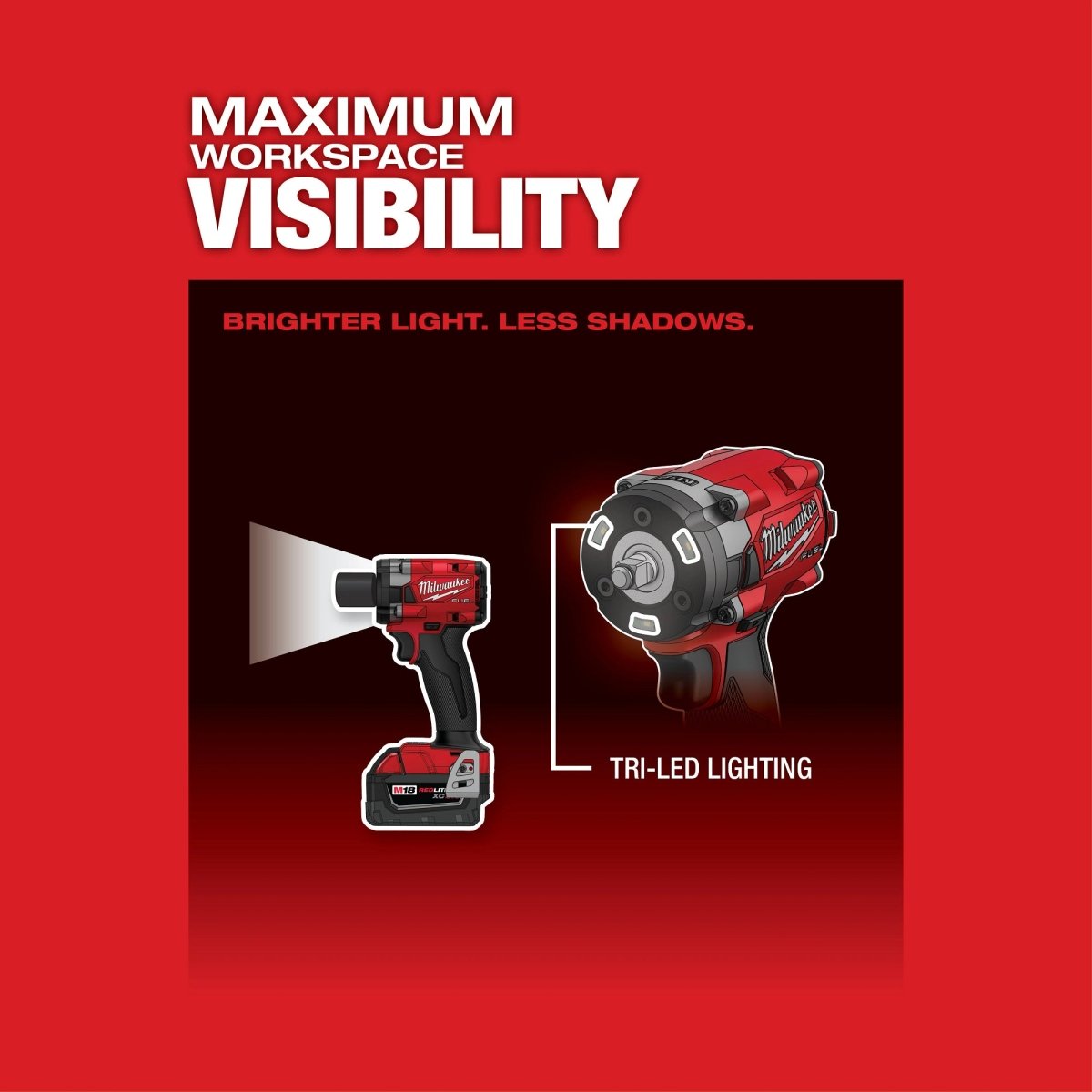 M18 FUEL™ 3/8 " Compact Impact Wrench w/ Friction Ring Kit - AAA Industrial Supply