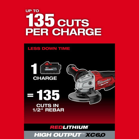 M18 FUEL™ 4 - 1/2" / 5" Braking Grinder Paddle Switch, No - Lock Kit - AAA Industrial Supply