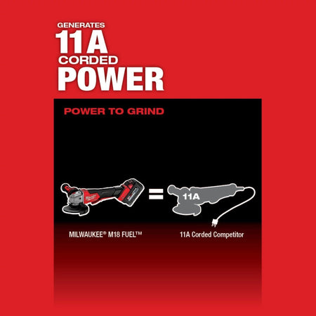 M18 FUEL™ 4 - 1/2" / 5" Braking Grinder w/ ONE - KEY™ Paddle Switch, No Lock - AAA Industrial Supply