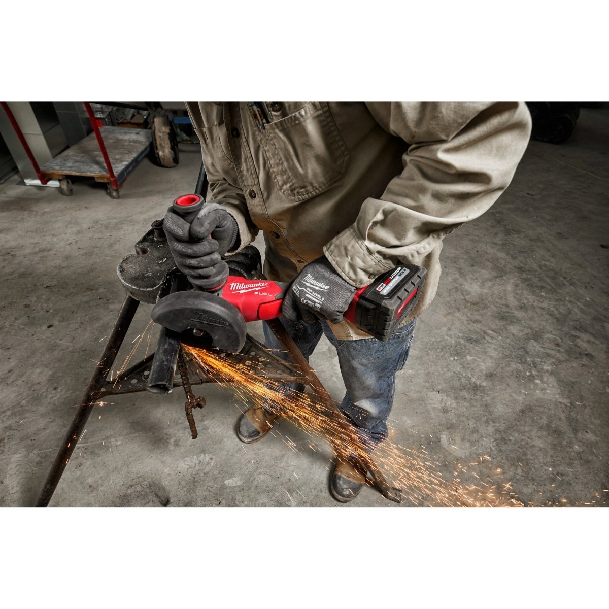 M18 FUEL™ 4 - 1/2" / 5" Braking Grinder w/ ONE - KEY™ Paddle Switch, No Lock - AAA Industrial Supply