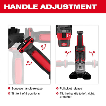 M18 FUEL™ 4 - 1/2" / 5" Dual - Trigger Braking Grinder - AAA Industrial Supply