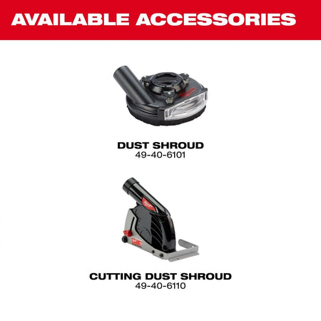 M18 FUEL™ 4 - 1/2" - 7" Variable Speed Braking Grinder, Paddle Switch w/ ONE - KEY™ - AAA Industrial Supply
