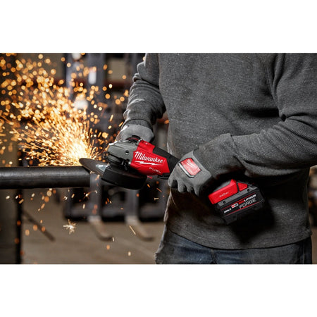 M18 FUEL™ 4 - 1/2" - 7" Variable Speed Braking Grinder, Paddle Switch w/ ONE - KEY™ - AAA Industrial Supply