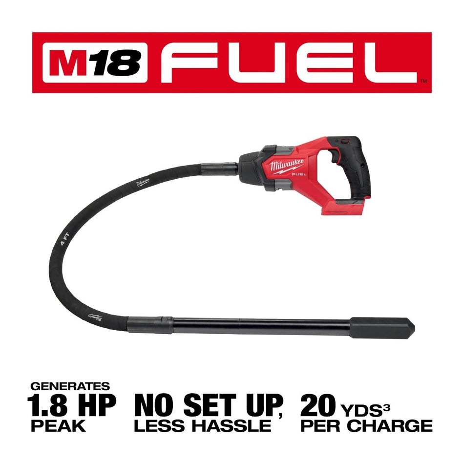 M18 FUEL™ 4' Concrete Pencil Vibrator - AAA Industrial Supply