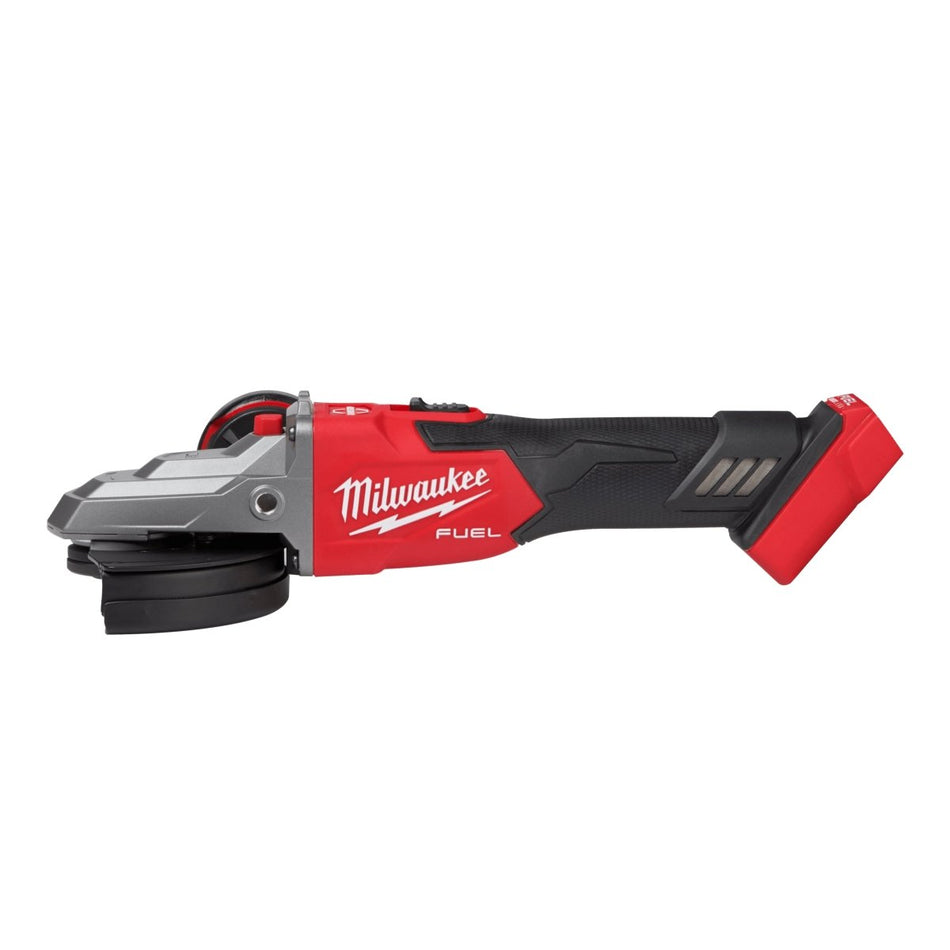 M18 FUEL™ 5" Flathead Braking Grinder, Slide Switch Lock - On - AAA Industrial Supply