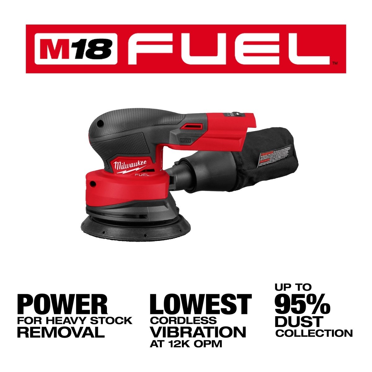 M18 FUEL™ 5" Random Orbital Sander - AAA Industrial Supply