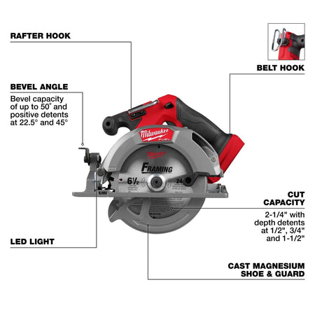 M18 FUEL™ 6 - 1/2" Circular Saw (Tool Only) - AAA Industrial Supply