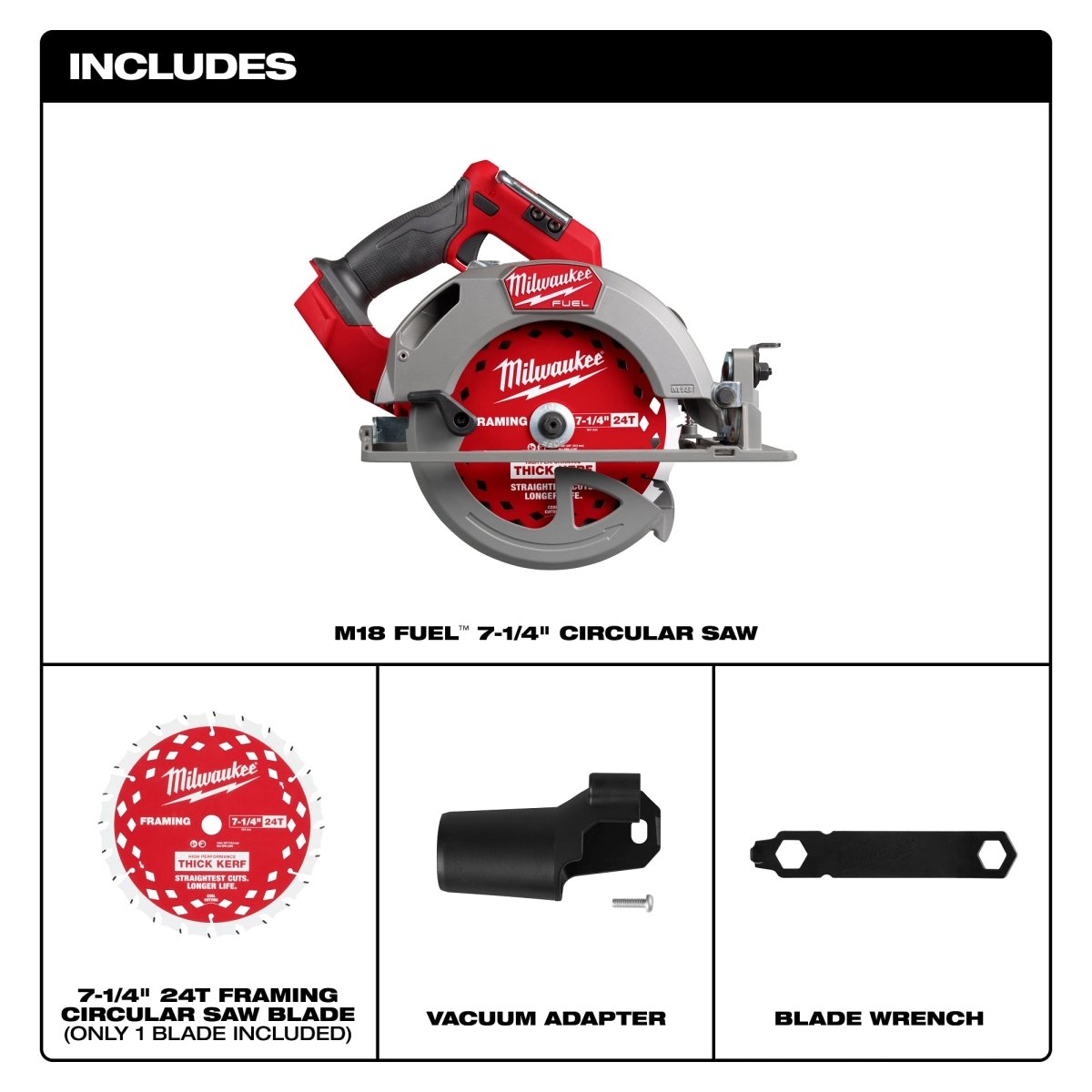M18 FUEL™ 7 - 1/4” Circular Saw (Tool Only) - AAA Industrial Supply