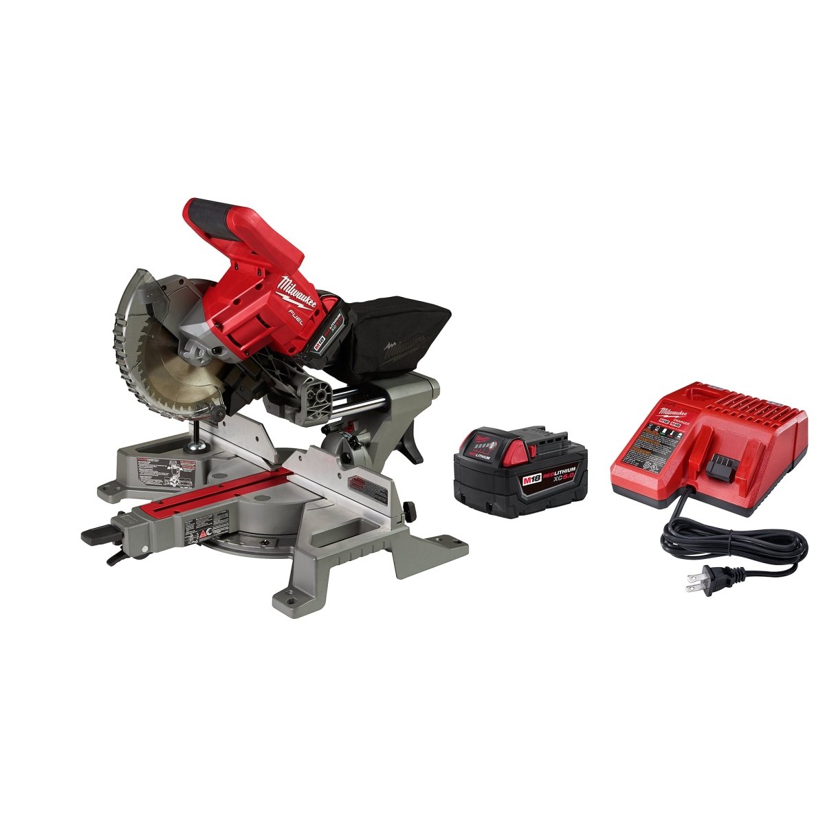 M18 FUEL™ 7 - 1/4” Dual Bevel Sliding Compound Miter Saw Kit - AAA Industrial Supply