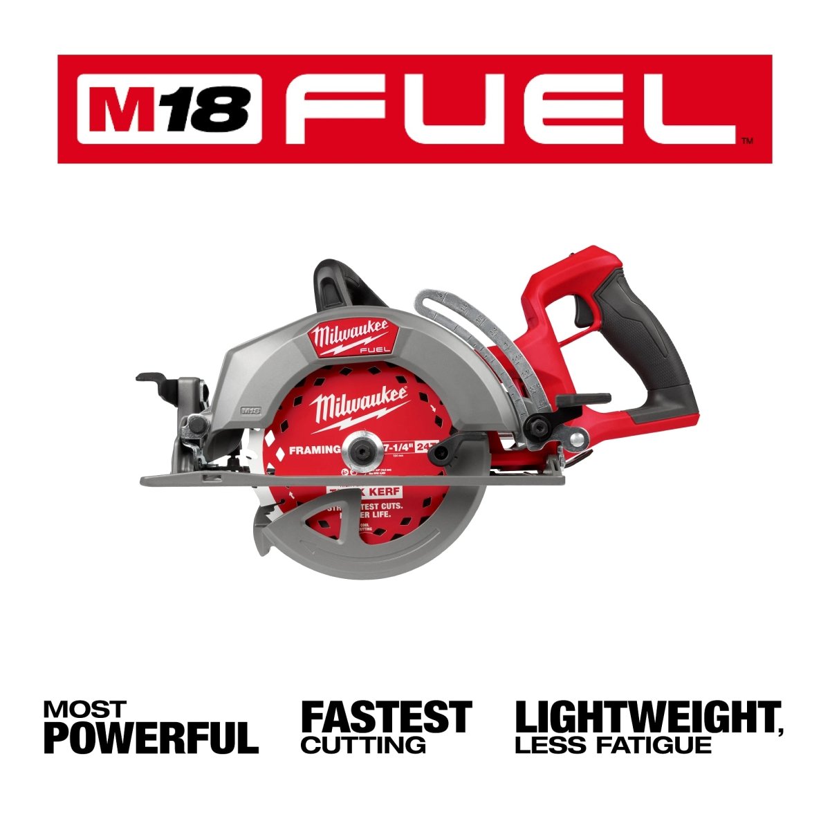 M18 FUEL™ 7 - 1/4" Rear Handle Circular Saw - AAA Industrial Supply