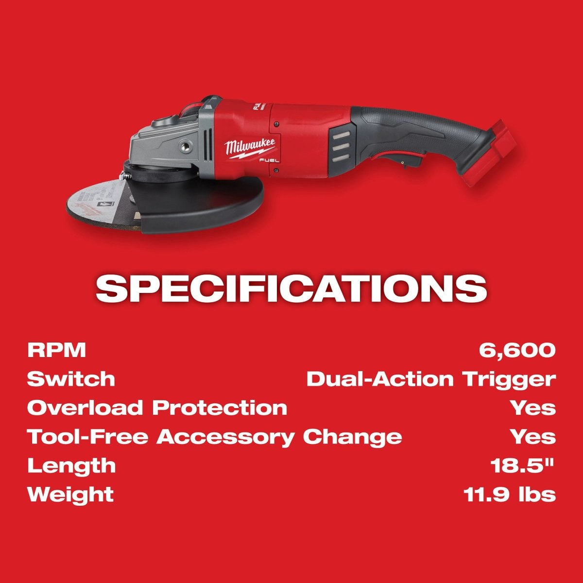 M18 FUEL™ 7" / 9" Large Angle Grinder (Tool Only) - AAA Industrial Supply