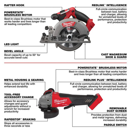 M18 FUEL™ 7 - Tool Combo Kit - AAA Industrial Supply