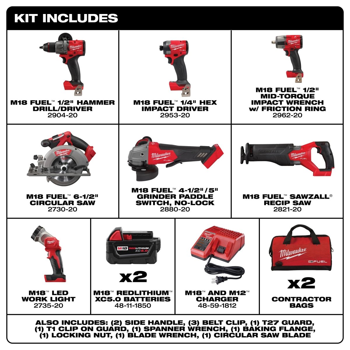 M18 FUEL™ 7 - Tool Combo Kit - AAA Industrial Supply