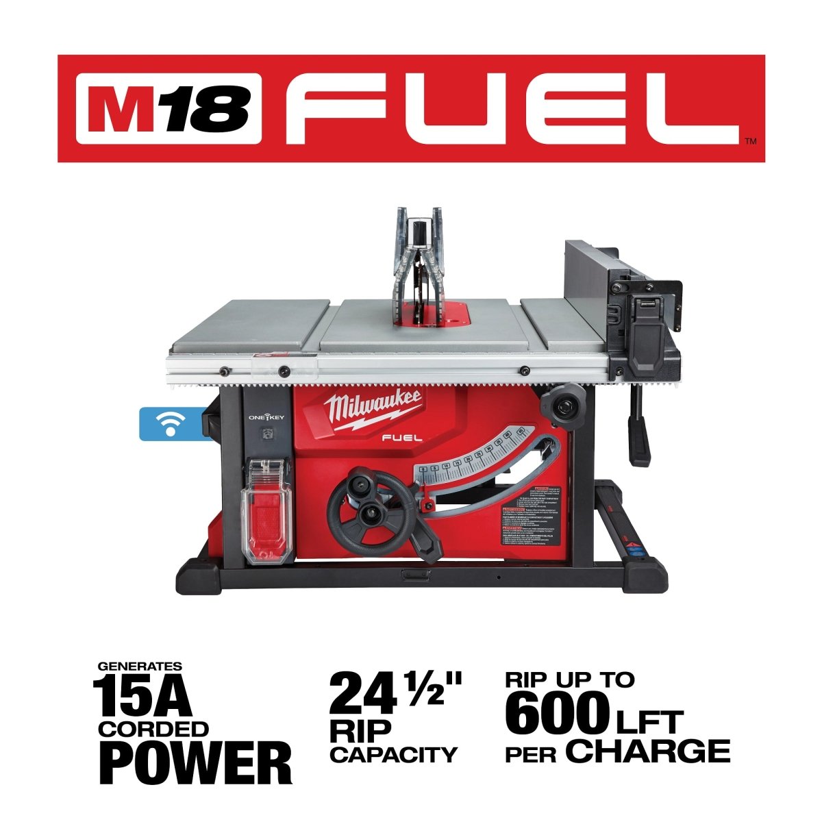 M18 FUEL™ 8 - 1/4" Table Saw w/ ONE - KEY™ - AAA Industrial Supply