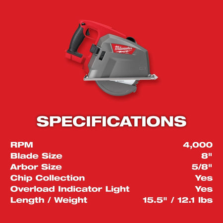 M18 FUEL™ 8" Metal Cutting Circular Saw - AAA Industrial Supply