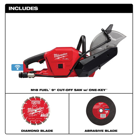 M18 FUEL™ 9" Cut - Off Saw w/ ONE - KEY™ - AAA Industrial Supply
