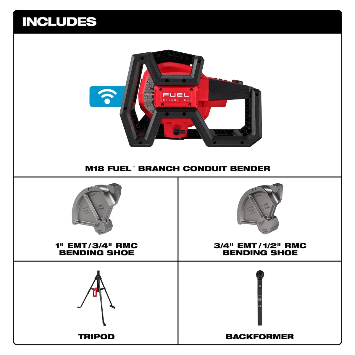 M18 FUEL™ BRANCH CONDUIT BENDER w/ AUTO-ZERO™ - AAA Industrial Supply