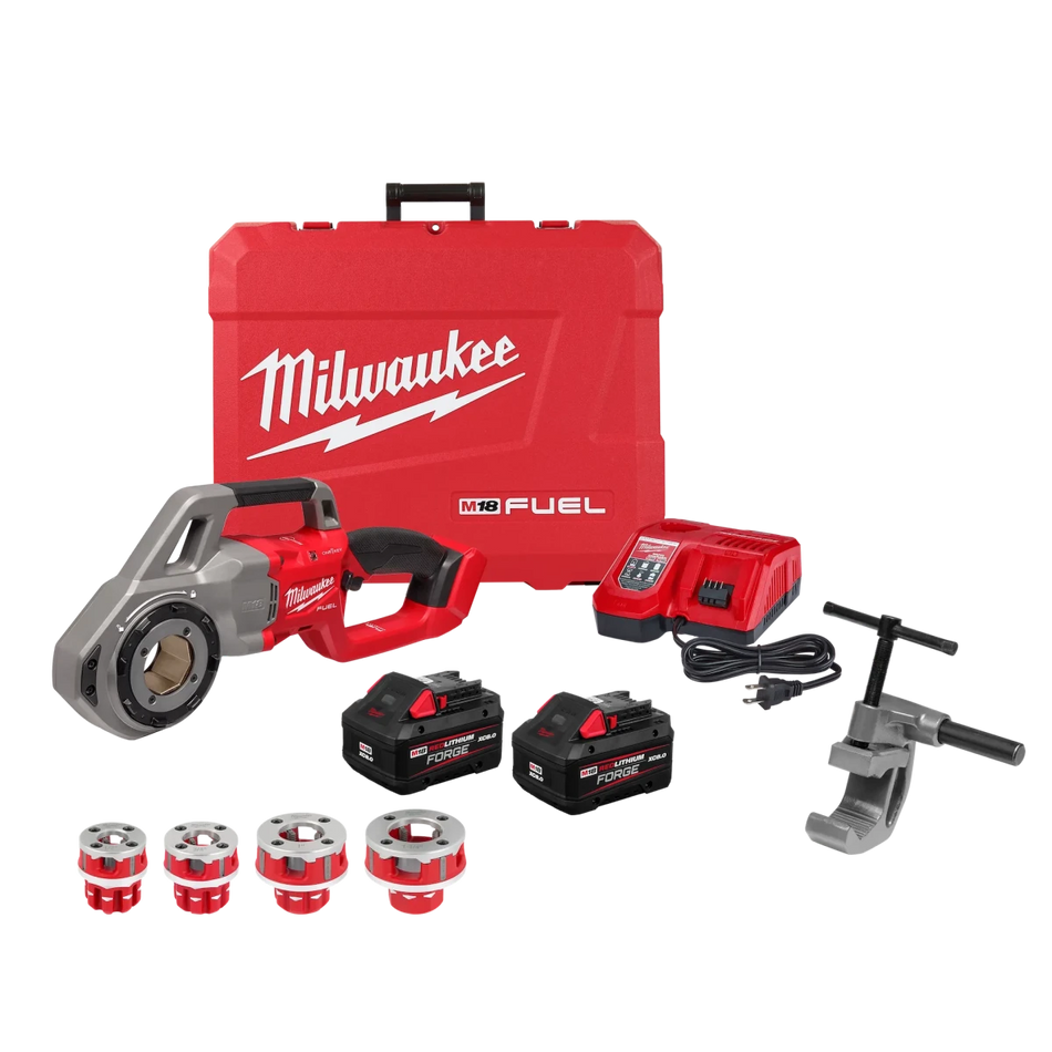 M18 FUEL™ Compact Pipe Threader w/ ONE-KEY™ w/ 1/2" - 1-1/4" Compact NPT Forged Aluminum Die Heads - AAA Industrial Supply