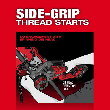 M18 FUEL™ Compact Pipe Threader w/ ONE-KEY™ w/ 1/2" - 1-1/4" Compact NPT Forged Aluminum Die Heads - AAA Industrial Supply