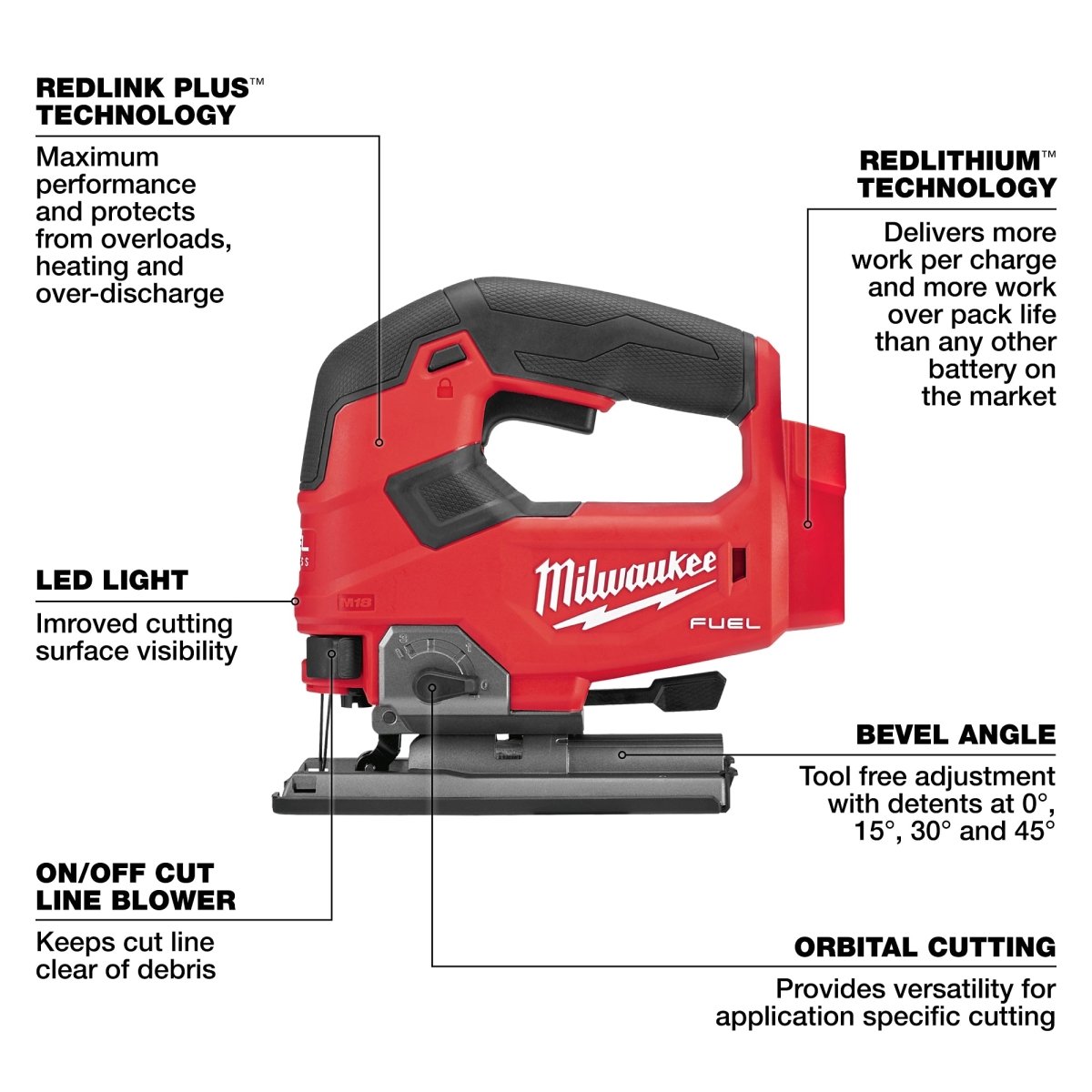 M18 FUEL™ D - Handle Jig Saw - AAA Industrial Supply