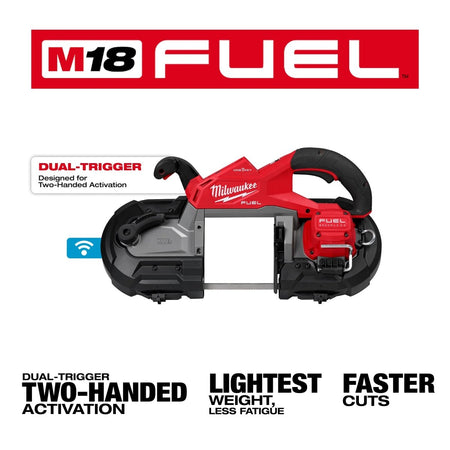 M18 FUEL™ Deep Cut Dual Trigger Band Saw w/ ONE - KEY™ - AAA Industrial Supply