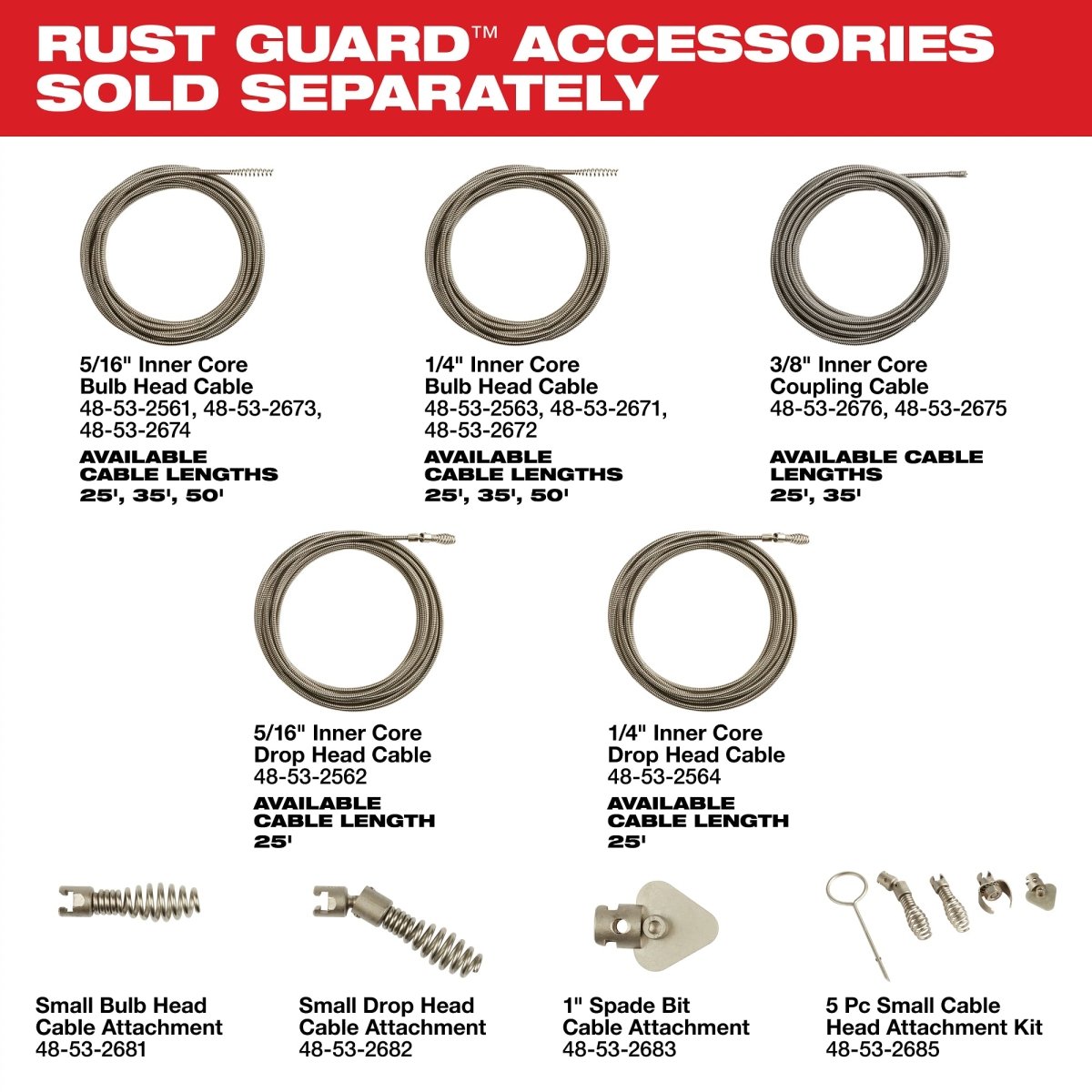 M18 FUEL™ Drain Snake w/ CABLE DRIVE™ with 5/16” Cable - AAA Industrial Supply