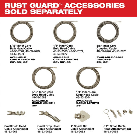 M18 FUEL™ Drain Snake w/ CABLE DRIVE™ with 5/16” Cable - AAA Industrial Supply