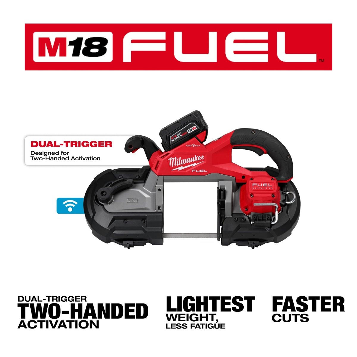 M18 FUEL™ Dual Trigger Deep Cut Band Saw Kit - AAA Industrial Supply