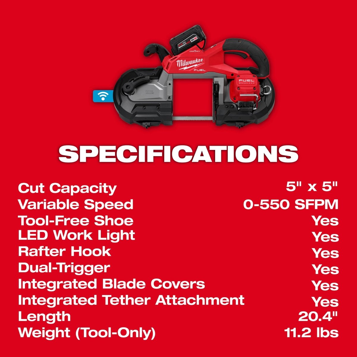 M18 FUEL™ Dual Trigger Deep Cut Band Saw Kit - AAA Industrial Supply
