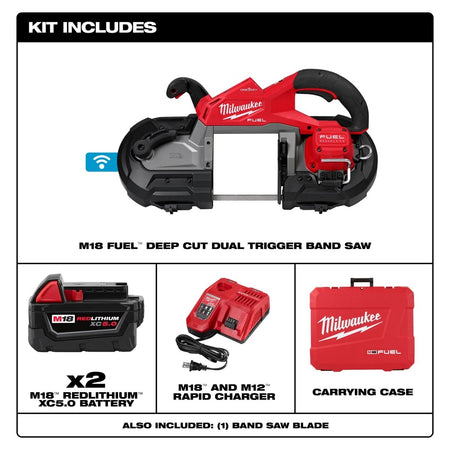 M18 FUEL™ Dual Trigger Deep Cut Band Saw Kit - AAA Industrial Supply