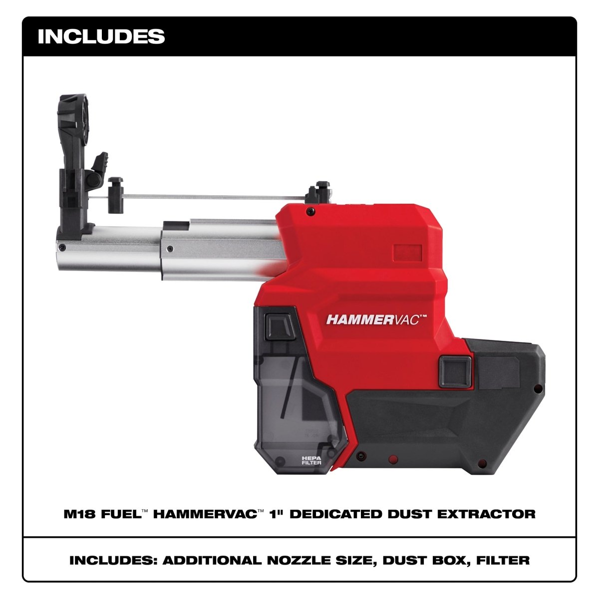 M18 FUEL™ HAMMERVAC™ 1" Dedicated Dust Extractor - AAA Industrial Supply