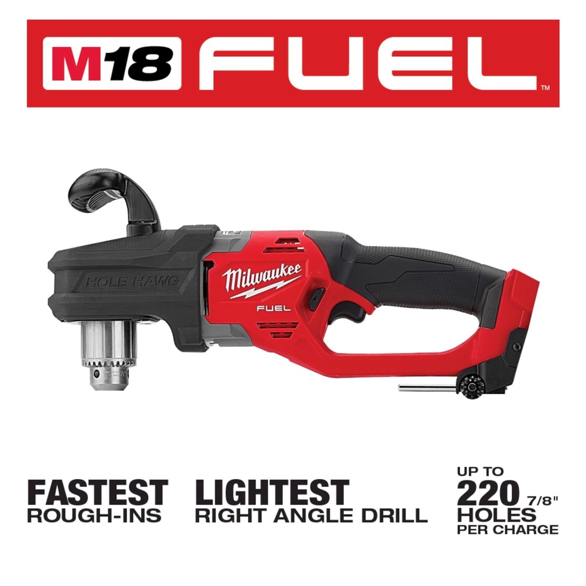 M18 FUEL™ HOLE HAWG® 1/2" Right Angle Drill - AAA Industrial Supply