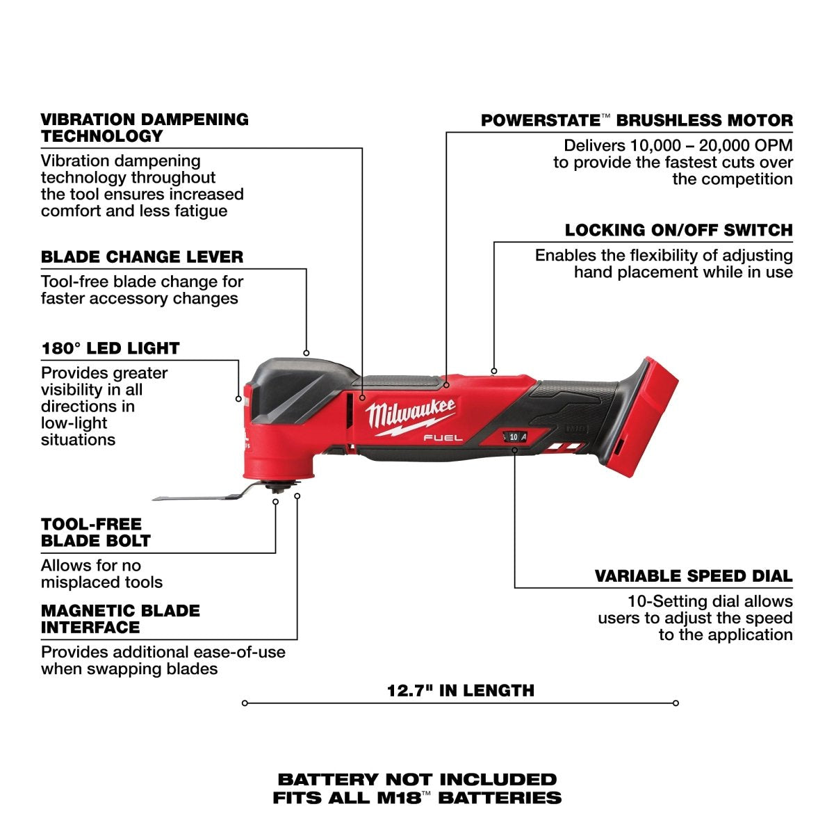 M18 FUEL™ Oscillating Multi - Tool - AAA Industrial Supply
