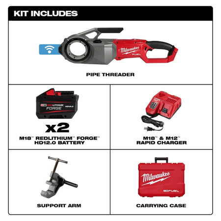 M18 FUEL™ Pipe Threader w/ ONE - KEY™ Kit - AAA Industrial Supply
