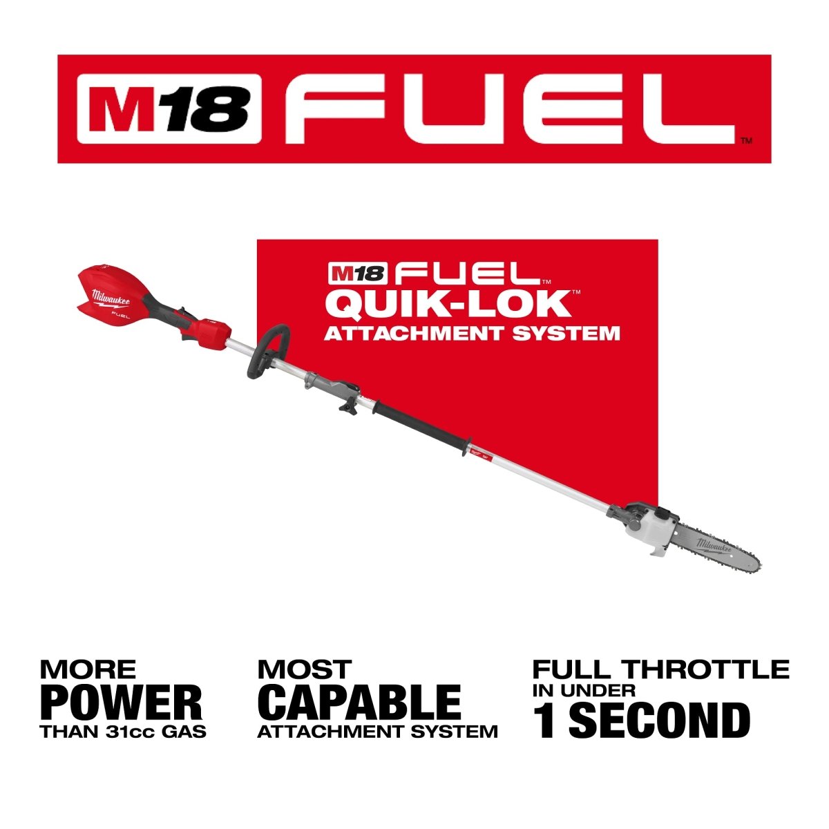 M18 FUEL™ Pole Saw w/ QUIK - LOK™ - AAA Industrial Supply