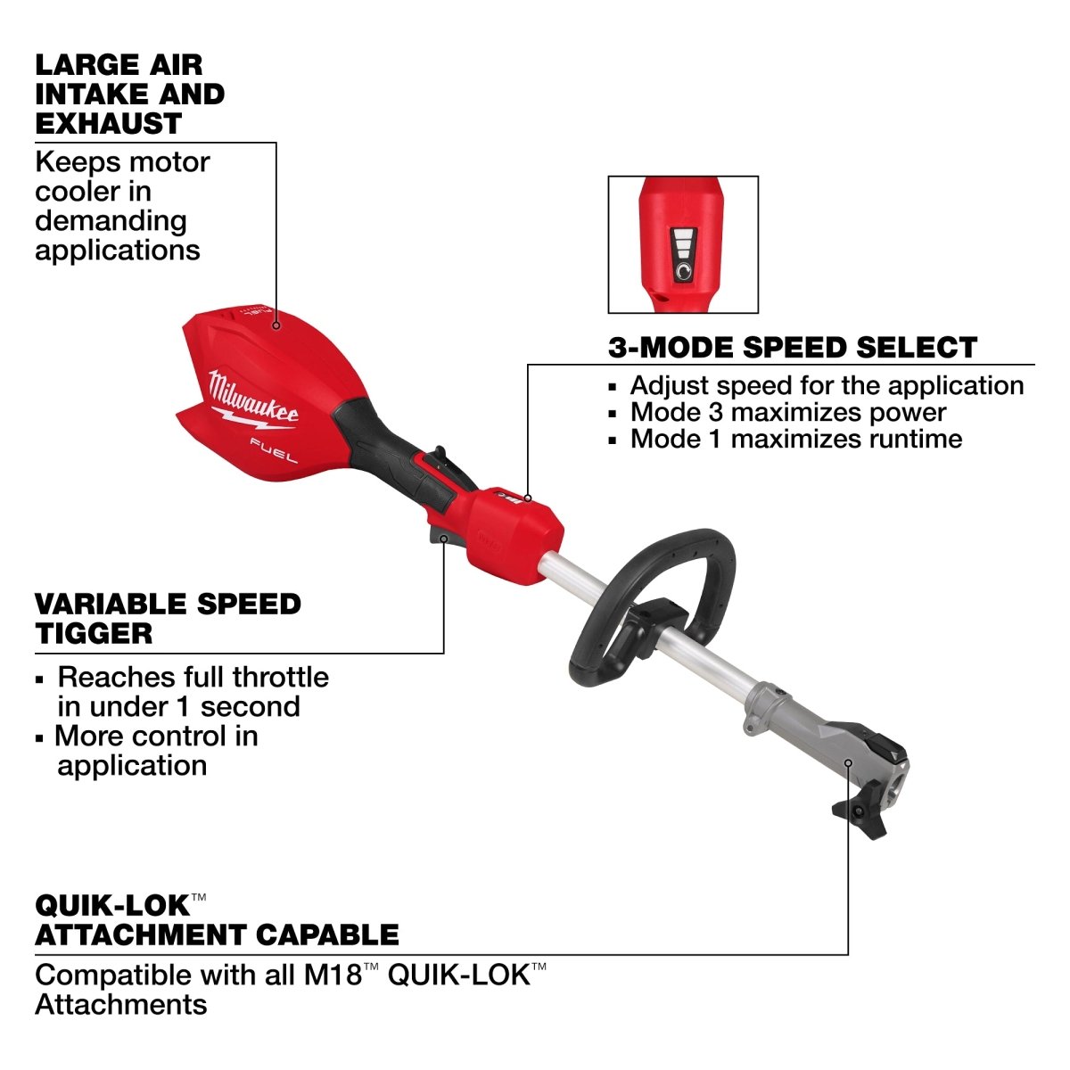 M18 FUEL™ Power Head w/ QUIK - LOK™ - AAA Industrial Supply