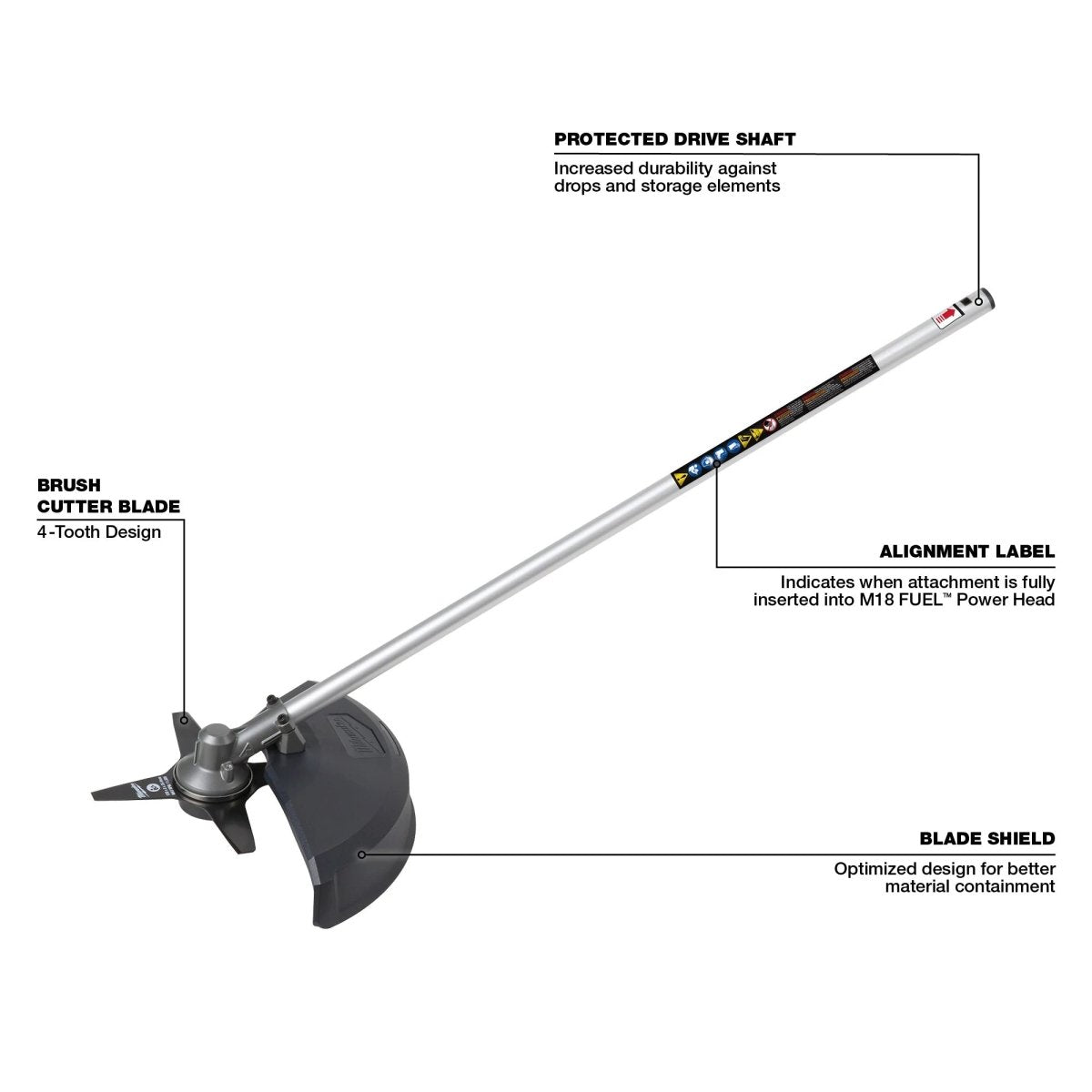 M18 FUEL™ QUIK - LOK™ Brush Cutter Attachment - AAA Industrial Supply