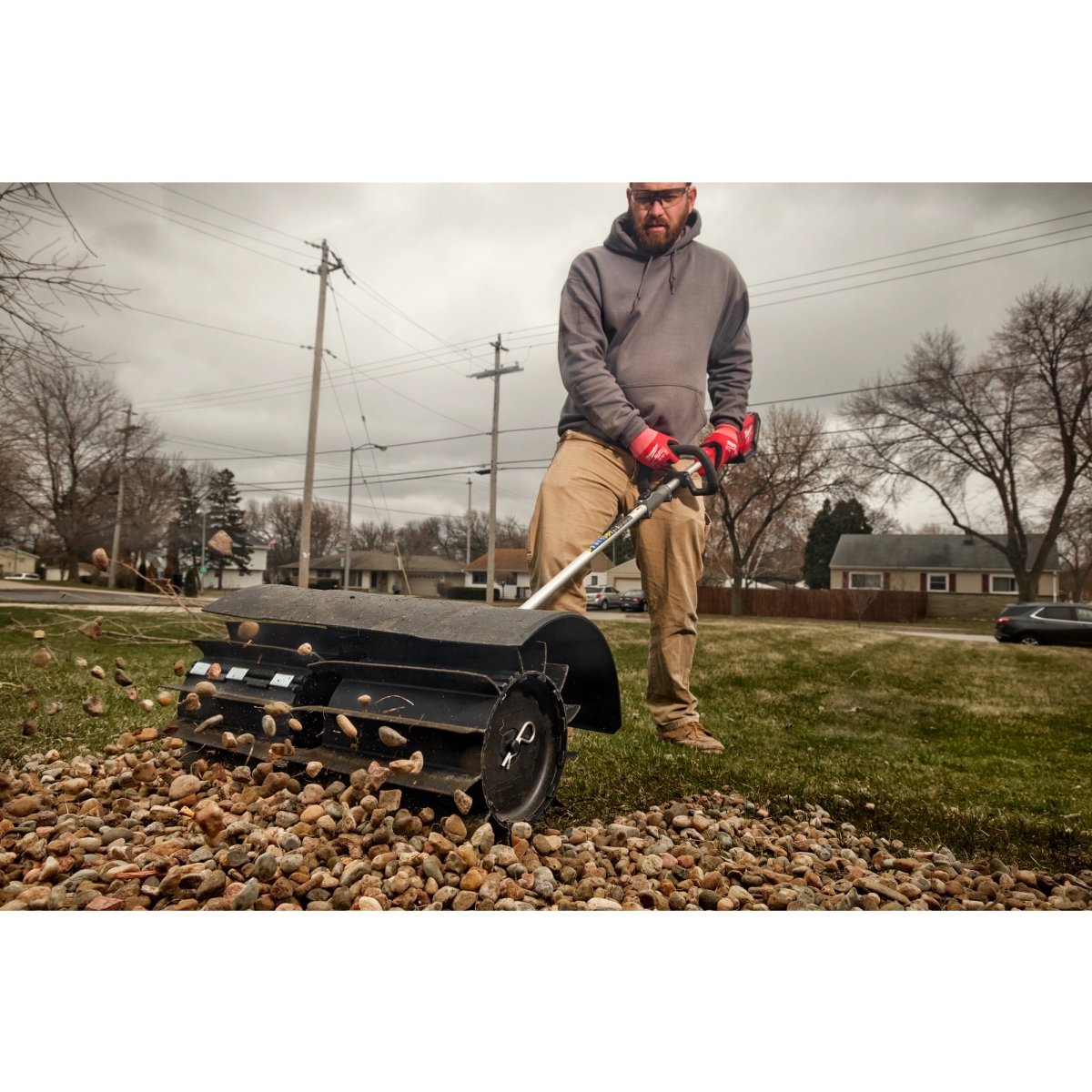 M18 FUEL™ QUIK - LOK™ Rubber Broom Attachment - AAA Industrial Supply