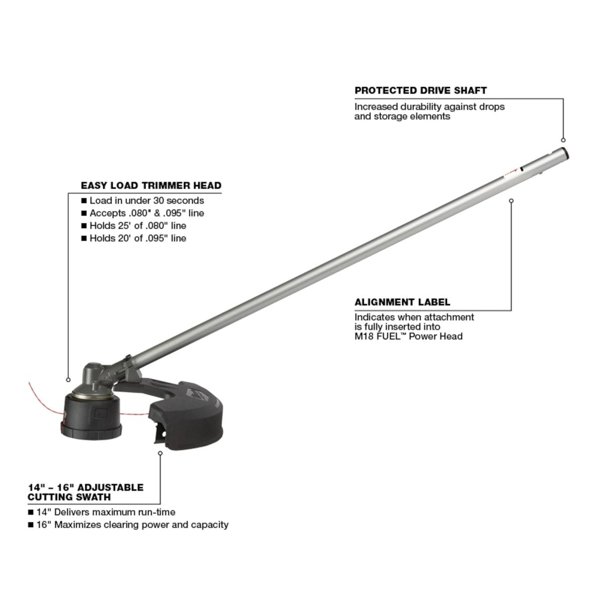 M18 FUEL™ QUIK - LOK™ String Trimmer Attachment - AAA Industrial Supply