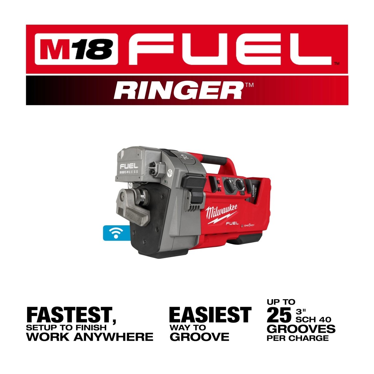 M18 FUEL™ RINGER™ Roll Groover for 2” – 6” Sch 10/40 - AAA Industrial Supply