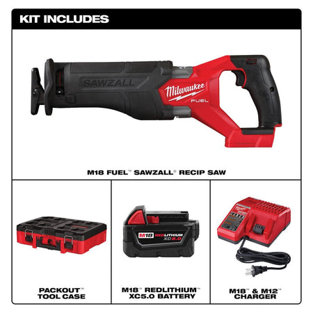 M18 FUEL™ SAWZALL® Recip Saw PACKOUT™ Kit - AAA Industrial Supply