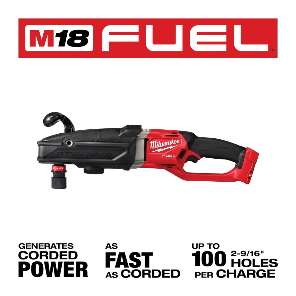 M18 FUEL™ SUPER HAWG™ Right Angle Drill w/ QUIK - LOK™ - AAA Industrial Supply