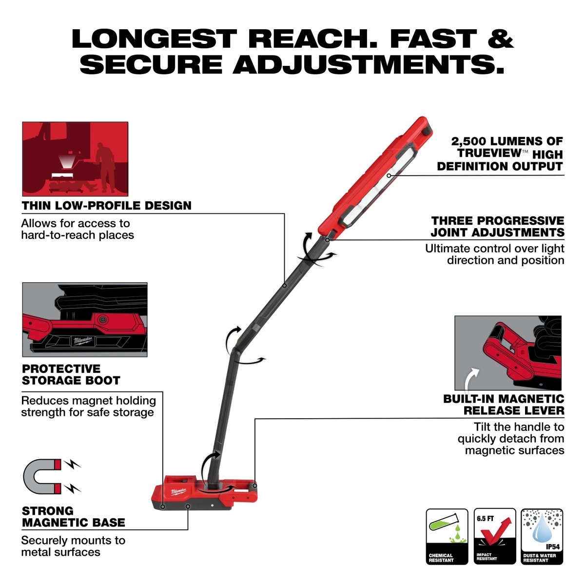 M18™ Magnetic Extendable Boom Light - AAA Industrial Supply