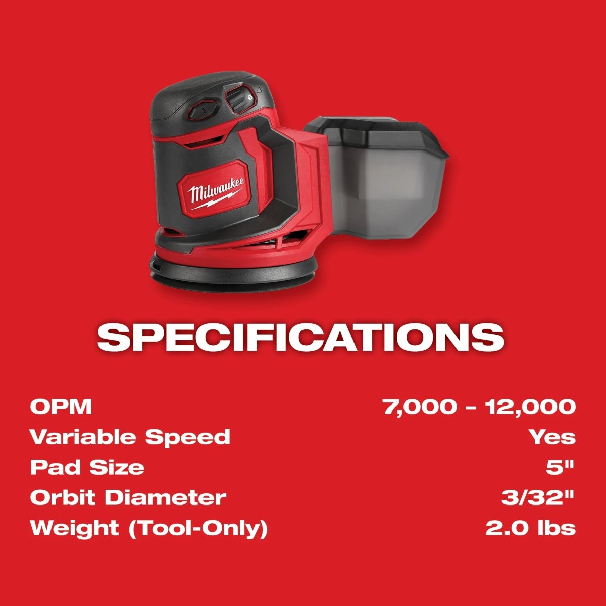 M18™ Random Orbit Sander (Tool Only) - AAA Industrial Supply