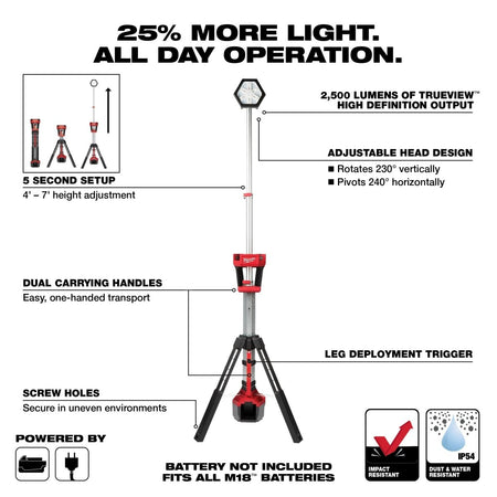 M18™ ROCKET™ Dual Power Tower Light - AAA Industrial Supply