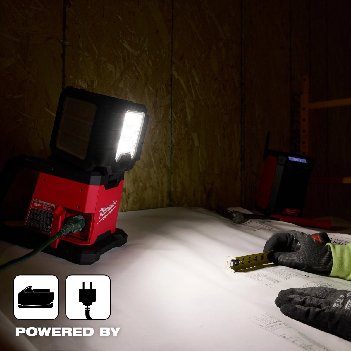 M18™ ROVER™ Dual Power Triple - Panel Flood & Area Light - AAA Industrial Supply