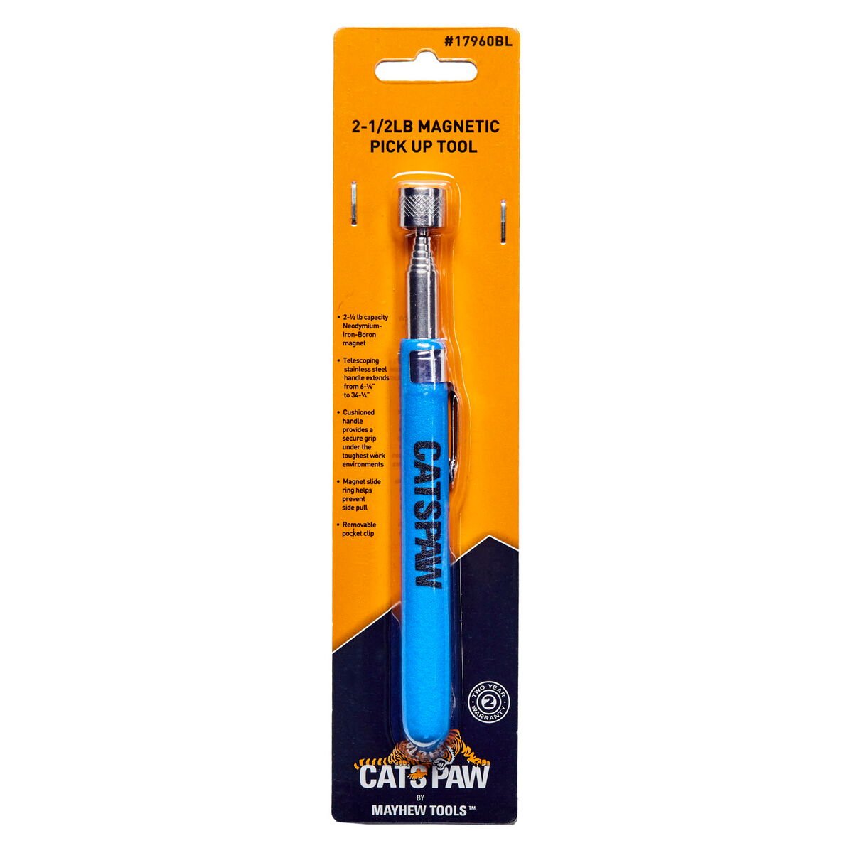 Mayhew 2-1/2 LB Magnetic Pick-Up Tool - Blue - AAA Industrial Supply