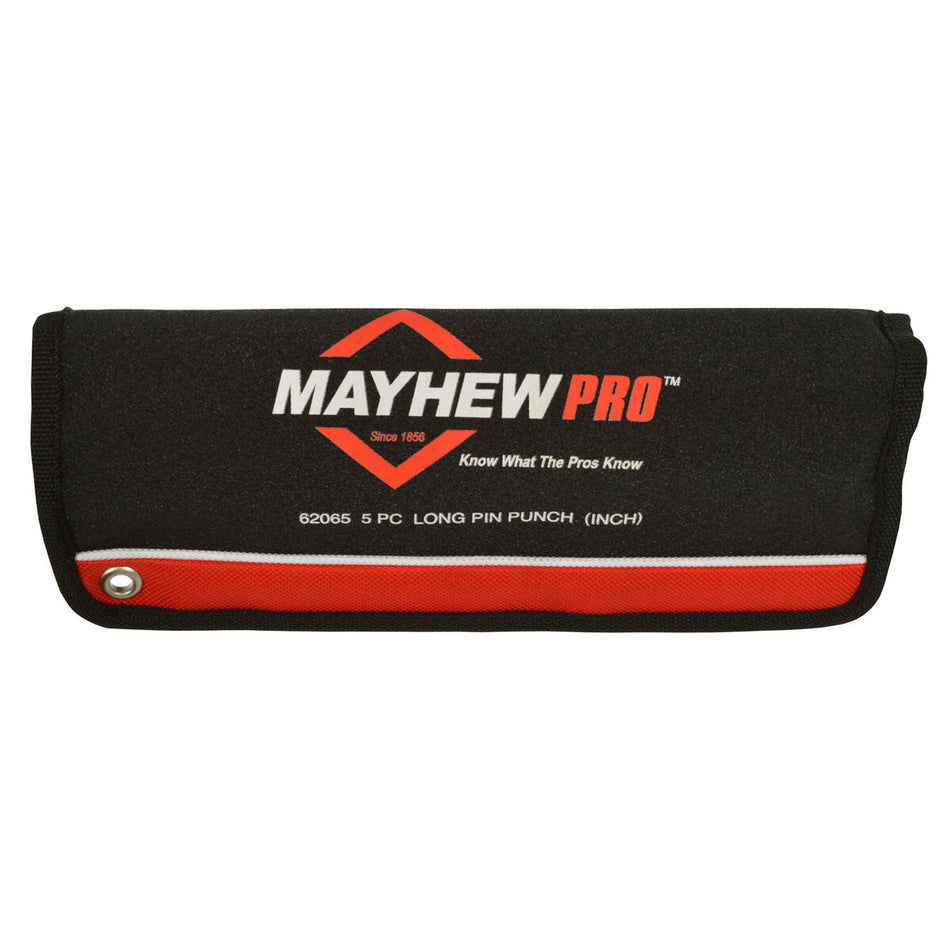 Mayhew Pro 62065 5Piece Pin Punch Set with Extra Long Pin Lengths - AAA Industrial Supply