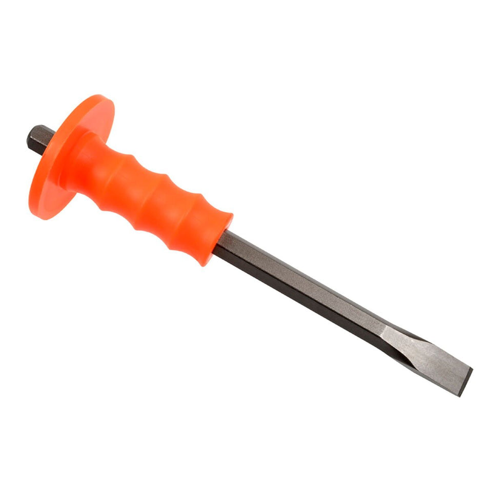 Mayhew Select 12205 3/4-by-12-Inch Handguarded Cold Chisel , Black - AAA Industrial Supply