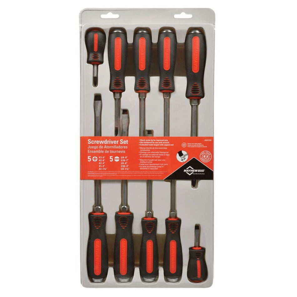 Mayhew Select 66306 Cats Paw Screwdriver Set, 10-Piece - AAA Industrial Supply